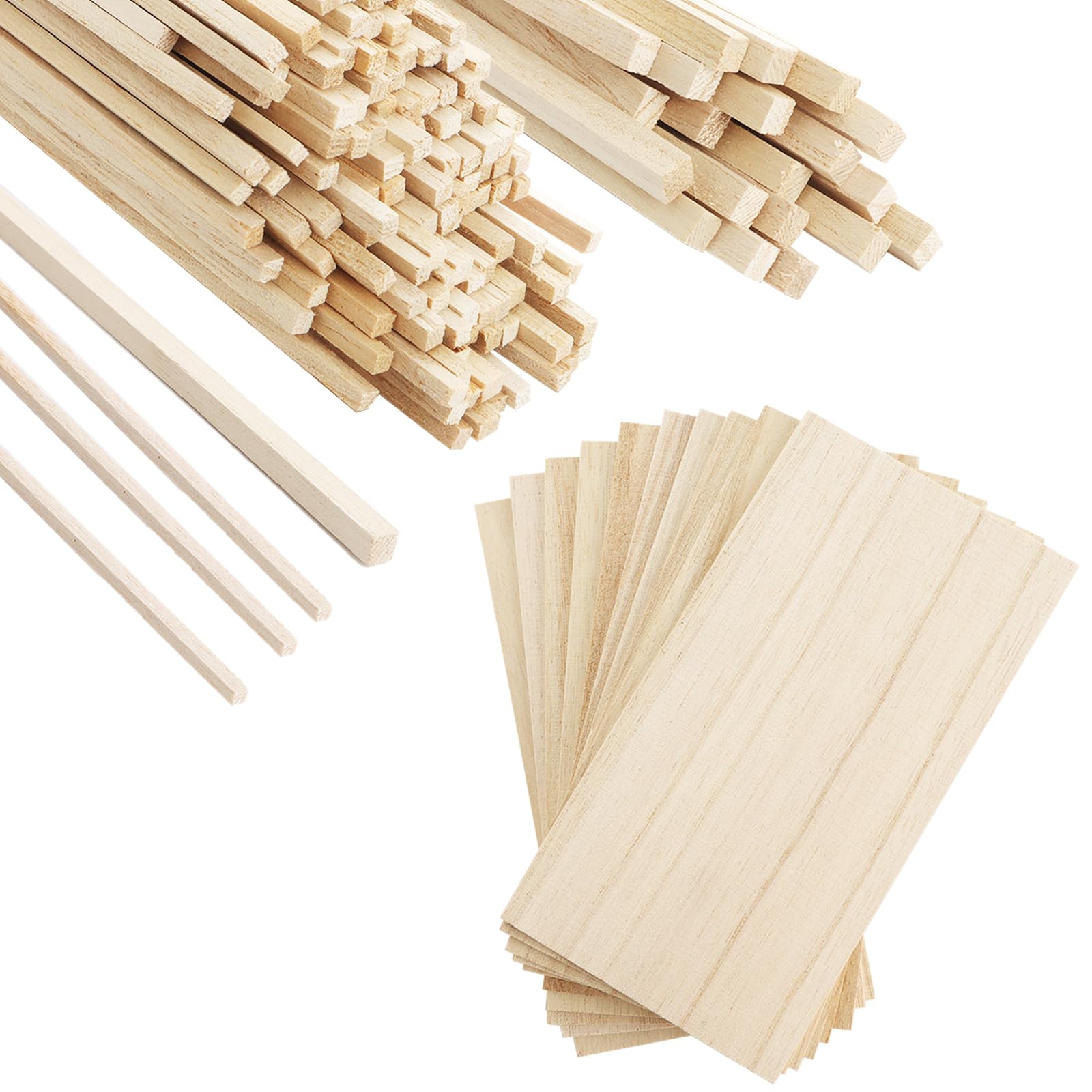 Hang Out × Mikan コラボ Wood Pole 2本セット Amazon.com: Fumwase 150 Pieces Wood Sticks Hardwood Square Wooden